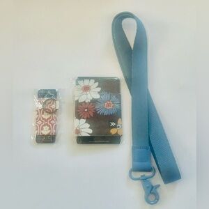 *3PCS NWT Thread Clover Wallet, Ingrid Lip Balm Holder & Surf Blue Neck Lanyard!